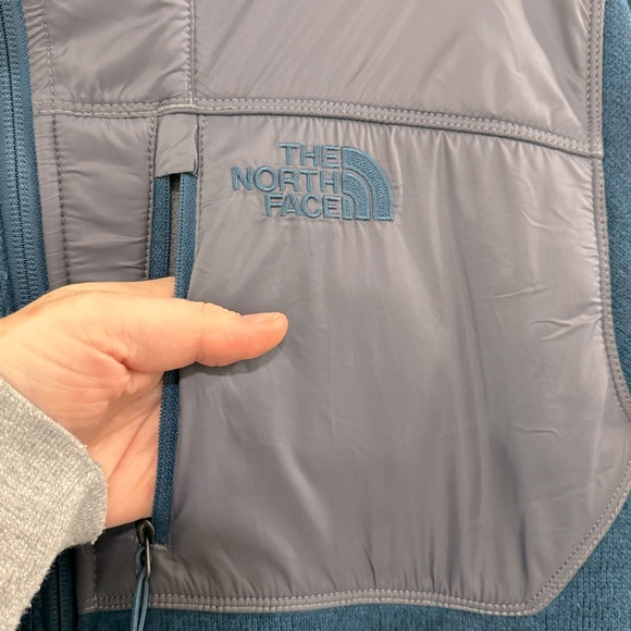 The North Face teal zip up size M - Picture 3 of 5